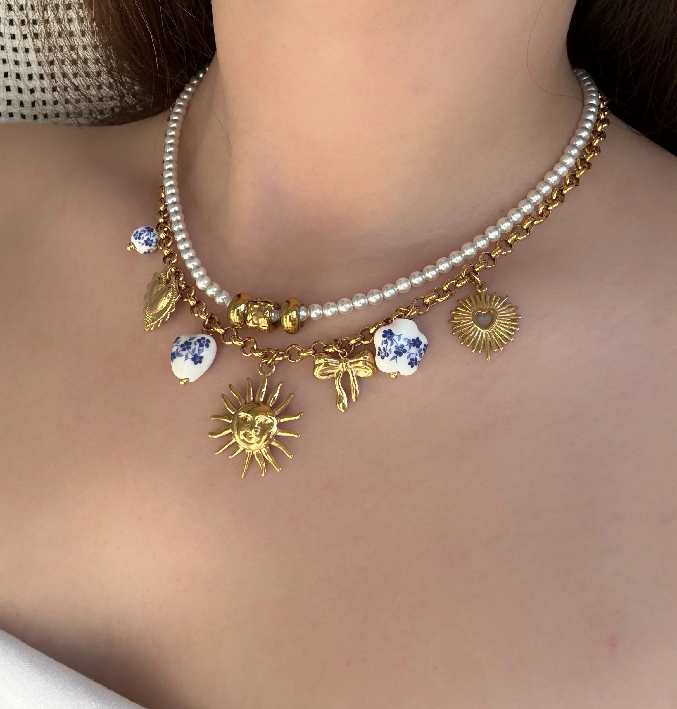 Collier breloque acier inoxydable