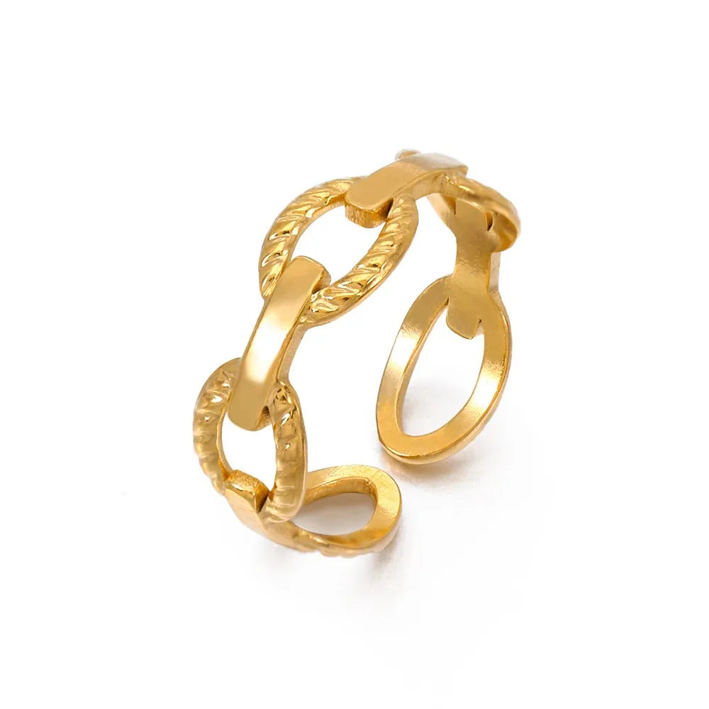 Bague maille marine