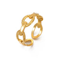 Bague maille marine