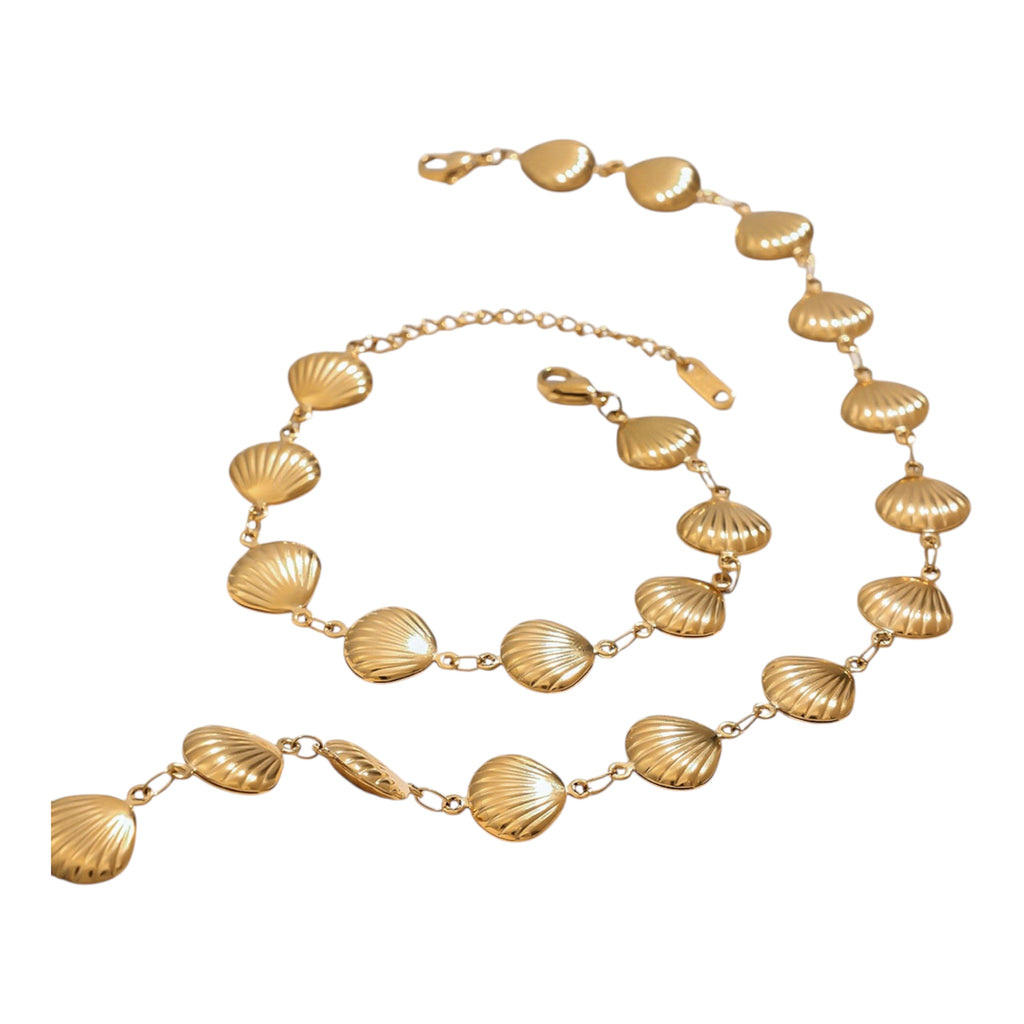 Ensemble collier mer. Avec bracelet