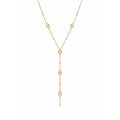 Collier Y maille marine