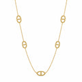 Collier maille marine