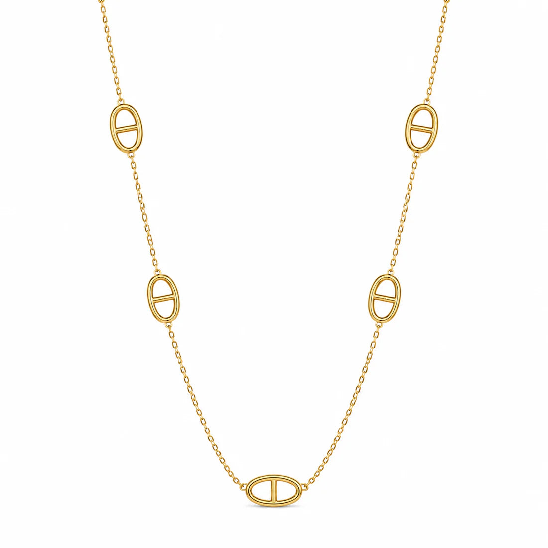 Collier maille marine